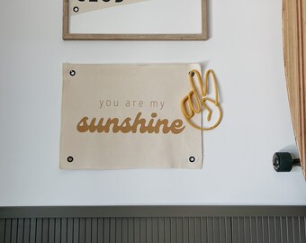 You Are My Sunshine Banner +yellow+ 16" x 20"