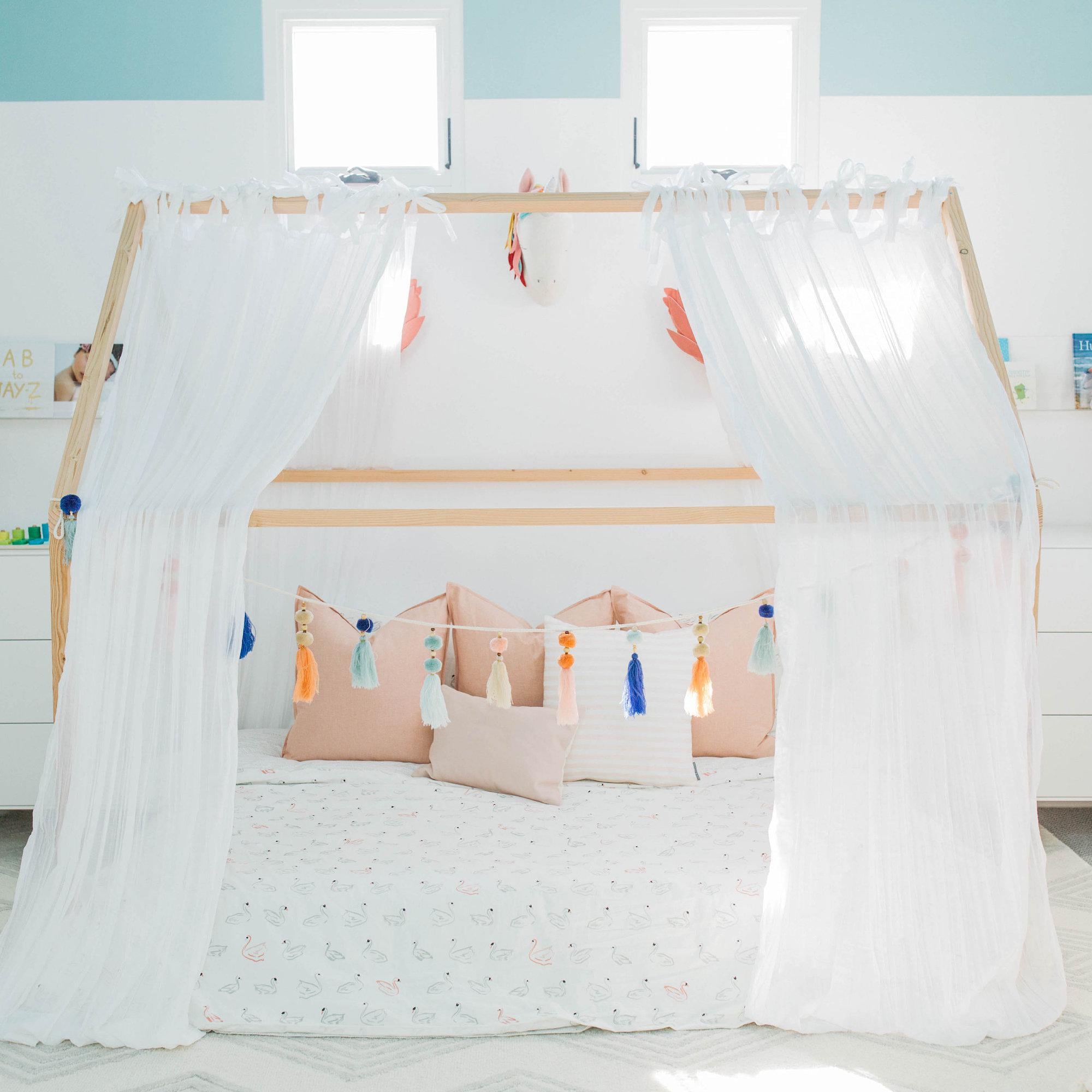 House Bed Full Size | Bed Frame for Kids | Montessori Bed | Kids Floor Bed
