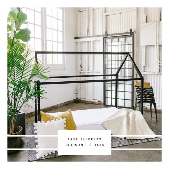 Twin Size House Bed Frame For Kids Montessori Bed Kids Etsy