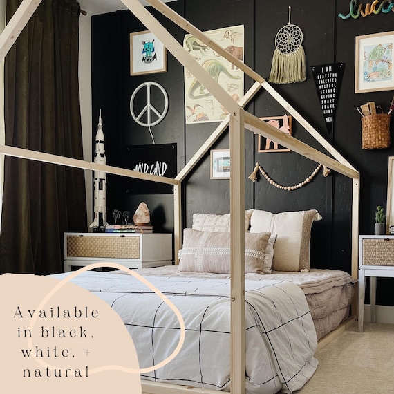 Montessori House Bed Toddler Floor Bed Frame Wooden Montessori - Main Image