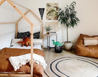 Montessori Floor Bed | House Bed Frame for Kids | Toddler House Bed | Kids Floor Bed | Toddler Floor Bed