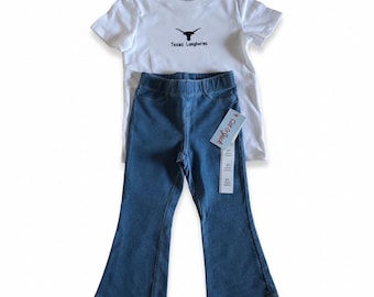 Ensemble décontracté Texas Longhorns pour tout-petits ; 3 cuillères à soupe