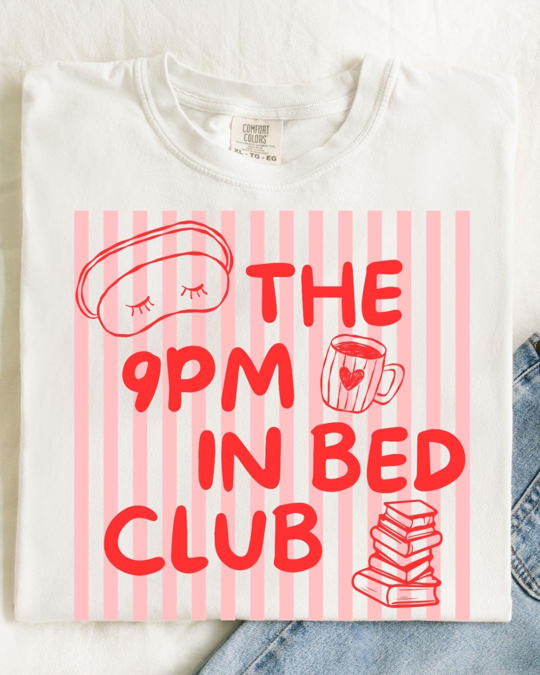 Funny 9pm Routine Graphics The 9PM in Bed Club PNG | Funny Relatable Sublimation Design | Bookish ...