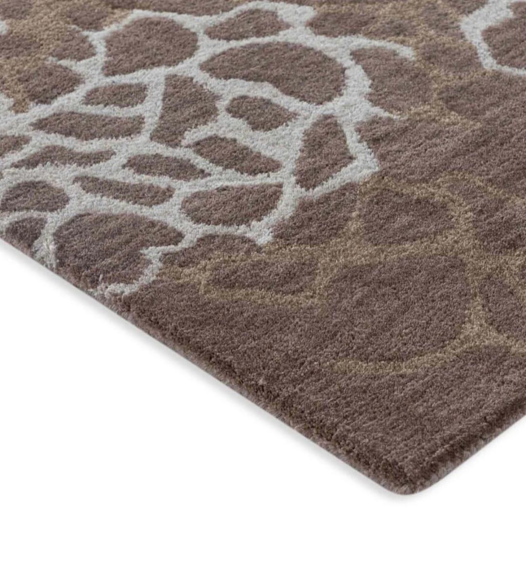 Wool Abstract Animal Pattern Rug Abstract Wool Area Rug Organic Pattern Neutral Brown Floor Decor - Etsy