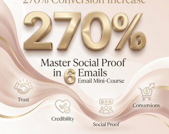 Minicurso "Impulsa tus conversiones con la prueba social" / Descarga digital / Guía completa