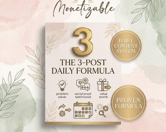 La fórmula de las 3 publicaciones diarias / Descarga digital / Plan estratégico