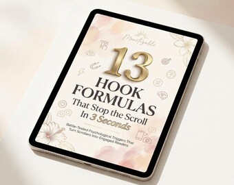 13 fórmulas probadas para enganchar contenido que detiene el desplazamiento / Descarga digital / Guía completa