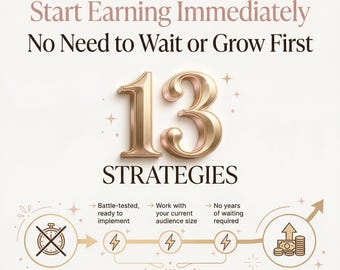 13 formas comprobadas de monetizar una audiencia pequeña / Descarga digital / Guía completa
