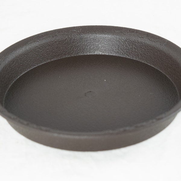 Free Shipping Round Heavy Duty Plastic Humidity/Drip Tray for Bonsai Tree & House Indoor Plants - 4.25"" to 17" Dark Brown