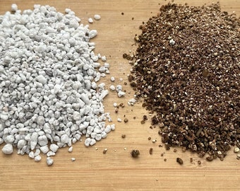 Free Shipping Perlite/Vermiculite for Garden House Plants, Cactus & Succulent, Bonsai Tree Soil Mix - One Gal. Each