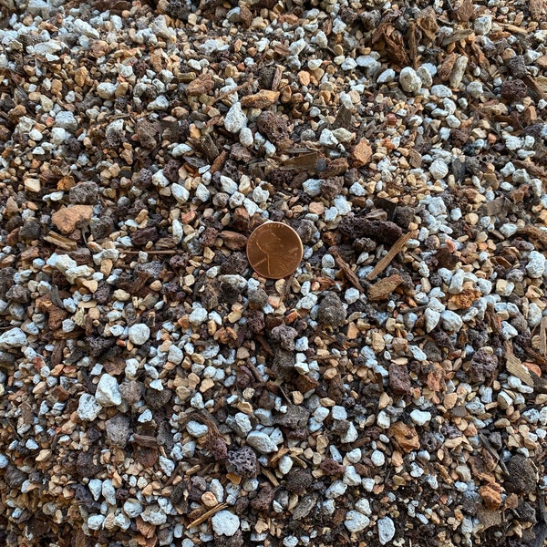 Cali-Bon Super Blend Cactus & Succulent Soil Mix with Coarse Sand, Pumice, Red Lava and Turface - Medium Grain