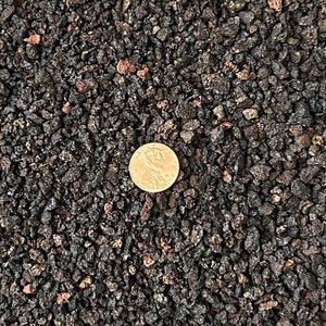 Cali-Bon Small Size 1/8&quot;- 3/16&quot; Horticultural Black Lava for Cactus & Succulent, Bonsai Tree Soil Mix.