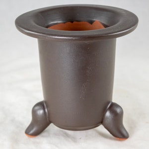 Japanese Yokkaichi Unique Tripod Unglazed Bonsai Pot, Cactus & Succulent Planter 5&quot; to 7.25&quot;