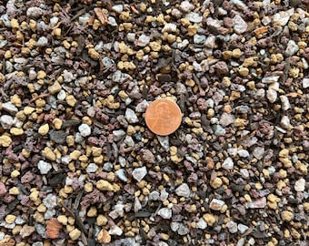 Cali-Bon Premium Mixed Akadama Bonsai Soil with Coarse Sand, Maifan Stone, Mycorrhizae & Red Lava - Small Grain