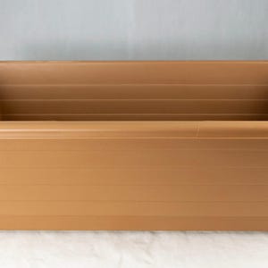 Yubonzai Japanese Rectangular Plastic Bonsai Training Pot / Garden flower Planter 18"x 10.5"x 5.75" - Tan Color