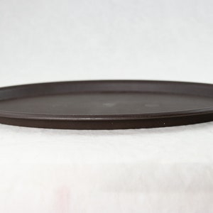 Yubonzai Oval Brown Plastic Humidity/Drip Tray for Bonsai Tree and House Indoor Plants - 9&quot; to 21&quot;