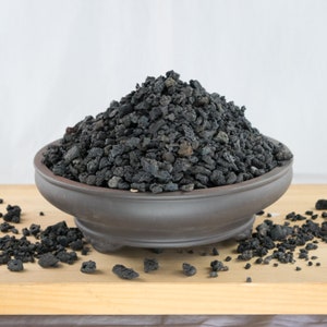 Cali-Bon 1/ 16&quot; - 1/ 2&quot; Horticultural Grade Black Lava for Cactus & Succulent, Bonsai Tree Soil Mix