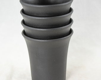 Yubonzai Japanese Black Plastic Cascade Bonsai Pot, Cactus & Succulent, Orchid Planter - from 2.75" to 5.5"