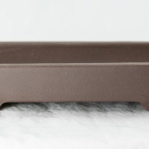 Yubonzai Rectangular Zisha Suiban Tray for Bonsai Tree, Saikei, Bonseki and Suiseki Rock - 9&quot;/11.5&quot;