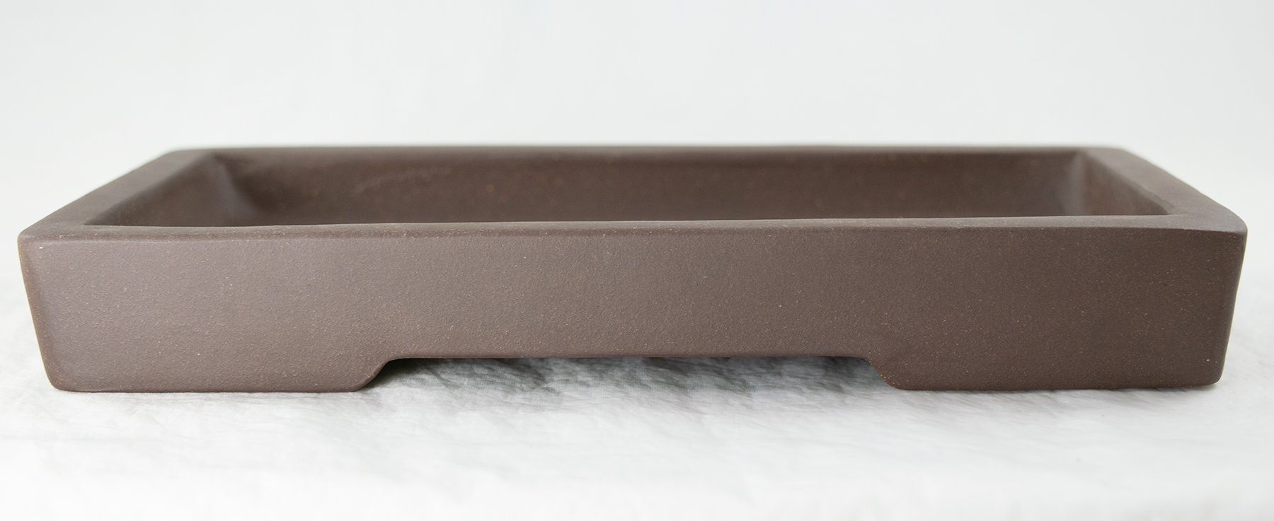 Yubonzai Rectangular Zisha Suiban Tray for Bonsai Tree, Saikei, Bonseki and Suiseki Rock - 9"/11.5"