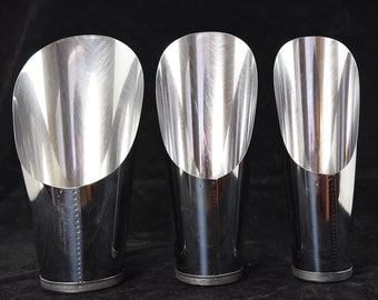 Yubonzai 3 Pcs Set Japanese Stainless Bonsai Soil Scoop - Gardening Potting & Mixing Tool