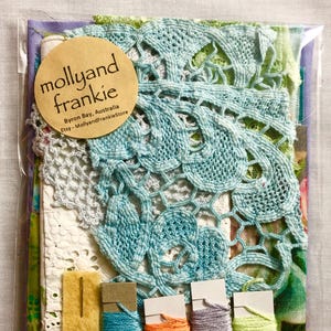 Kit de couture lente, kit de création manuelle, lot de tissus - Rose fantaisie