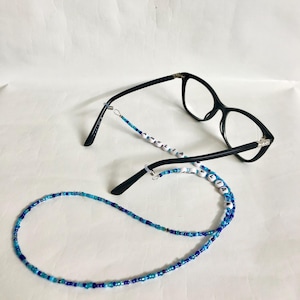 Chaîne à lunettes personnalisée en perles - Océan