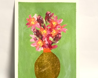 Original Painting - Pink Blooms