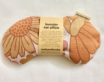 Lavender and Organic Linseed Eye Pillow, Weighted Eye Pillow