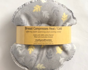 Breast Compress, Breast Pads, Hot/Cold Breast Compress, Breast Soothers - Leaves