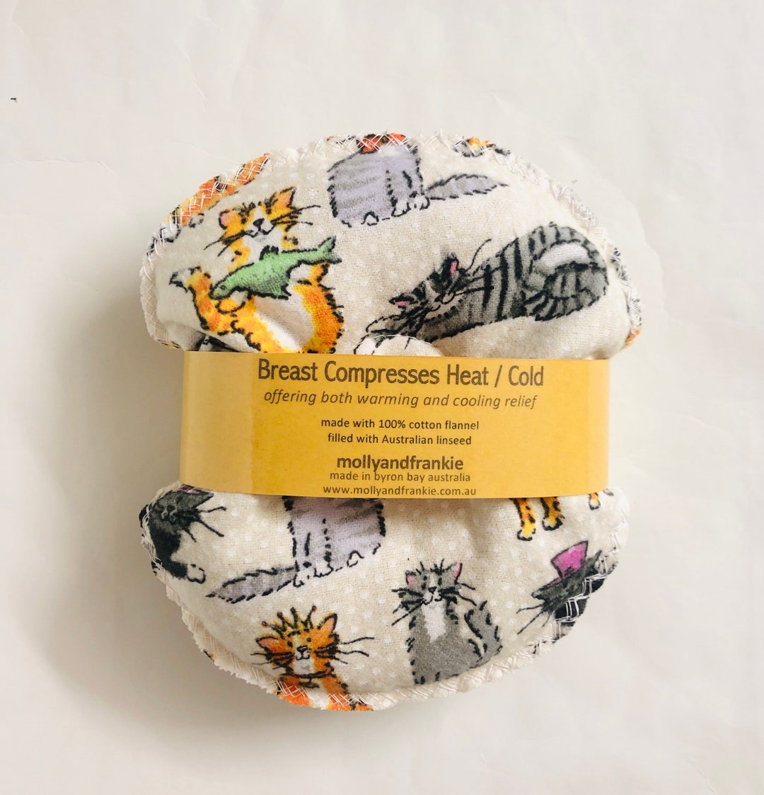 Breast Compress, Breast Pads, Hot/cold Breast Compress, Breast Soothers Kitty Cat Etsy