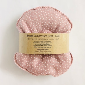 Cotton Flannel Breast Compress, Hot Cold Packs, Set of 2