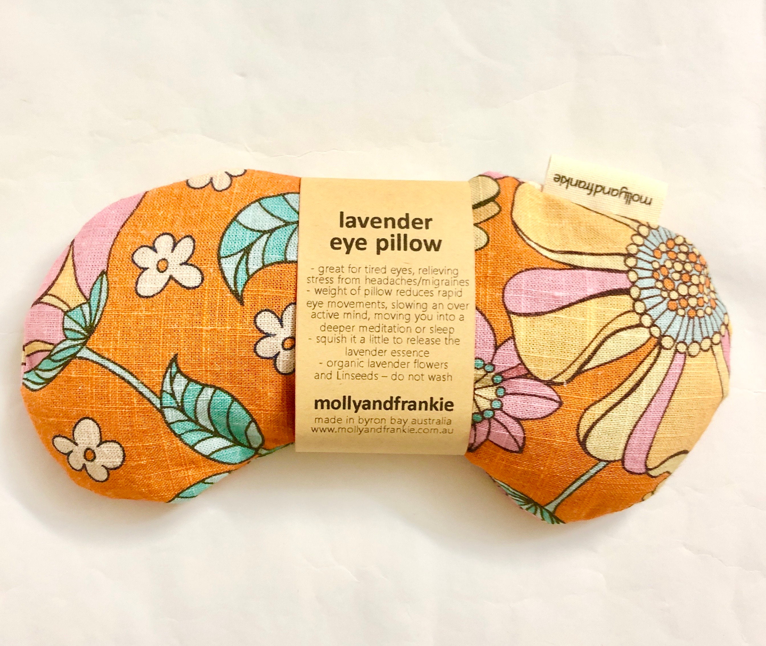 Lavender and Organic Linseed Eye Pillow, Weighted Eye Pillow