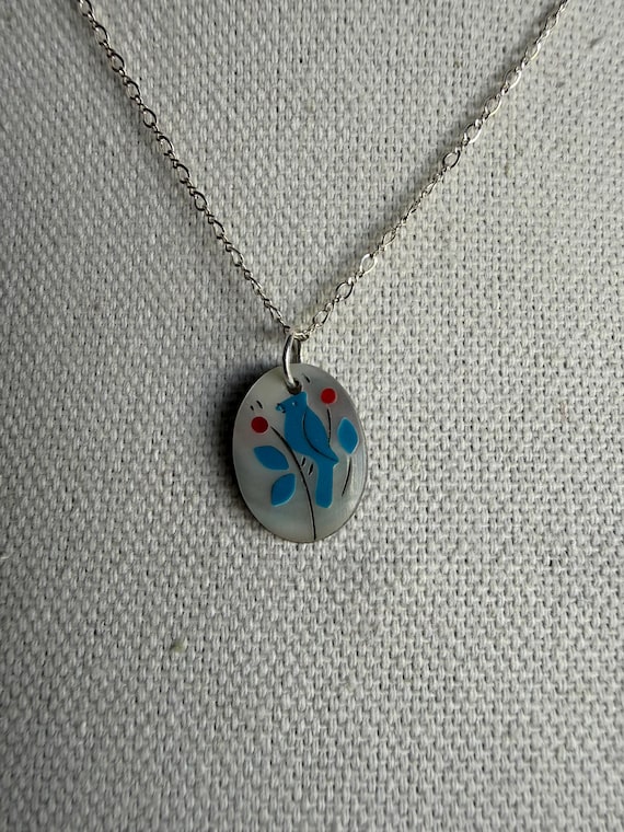 Zuni Bird Minimalist Sterling Necklace