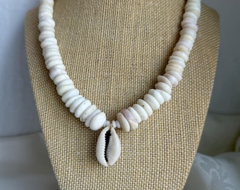 Vintage Puka-schelpketting 19"