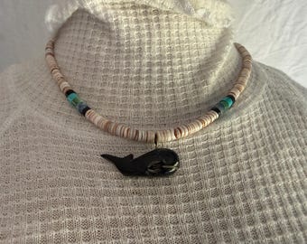 Walvishanger Heishi-ketting vintage