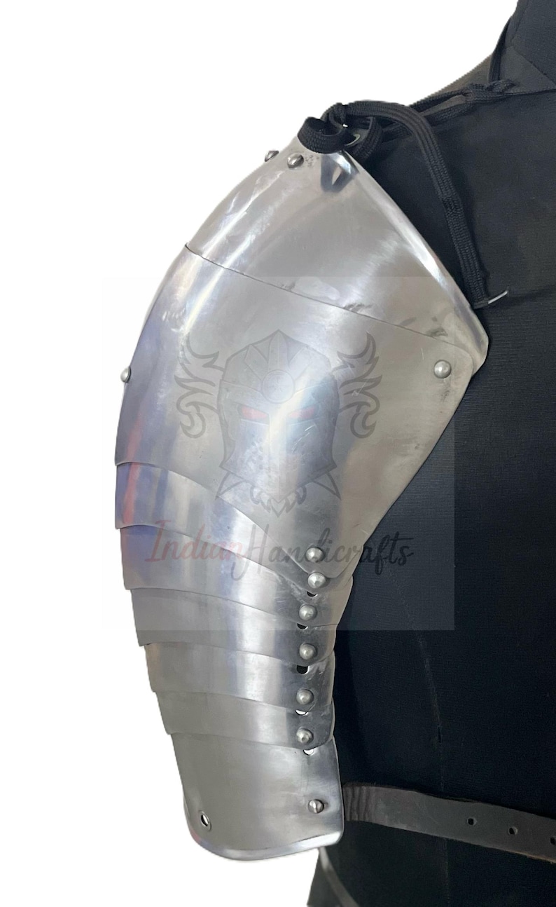 Medieval Steel Pauldrons Shoulder Armor Pair LARP Reenactment Knight ...