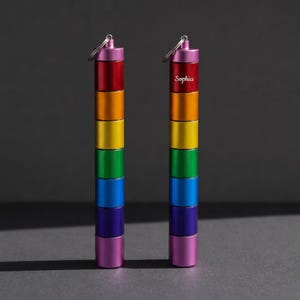 7 Tage Aluminium Pill Organizer Schlüsselbund, wasserdichtes wöchentliches Pillenetui aus Metall für Reisen und EDC, stapelbarer Medizinhalter, Geschenk für Senioren
