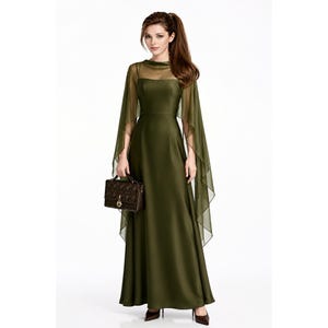 green and white pattern dress Flora Green Polka Dot Midi Dress – Finery London main image 0