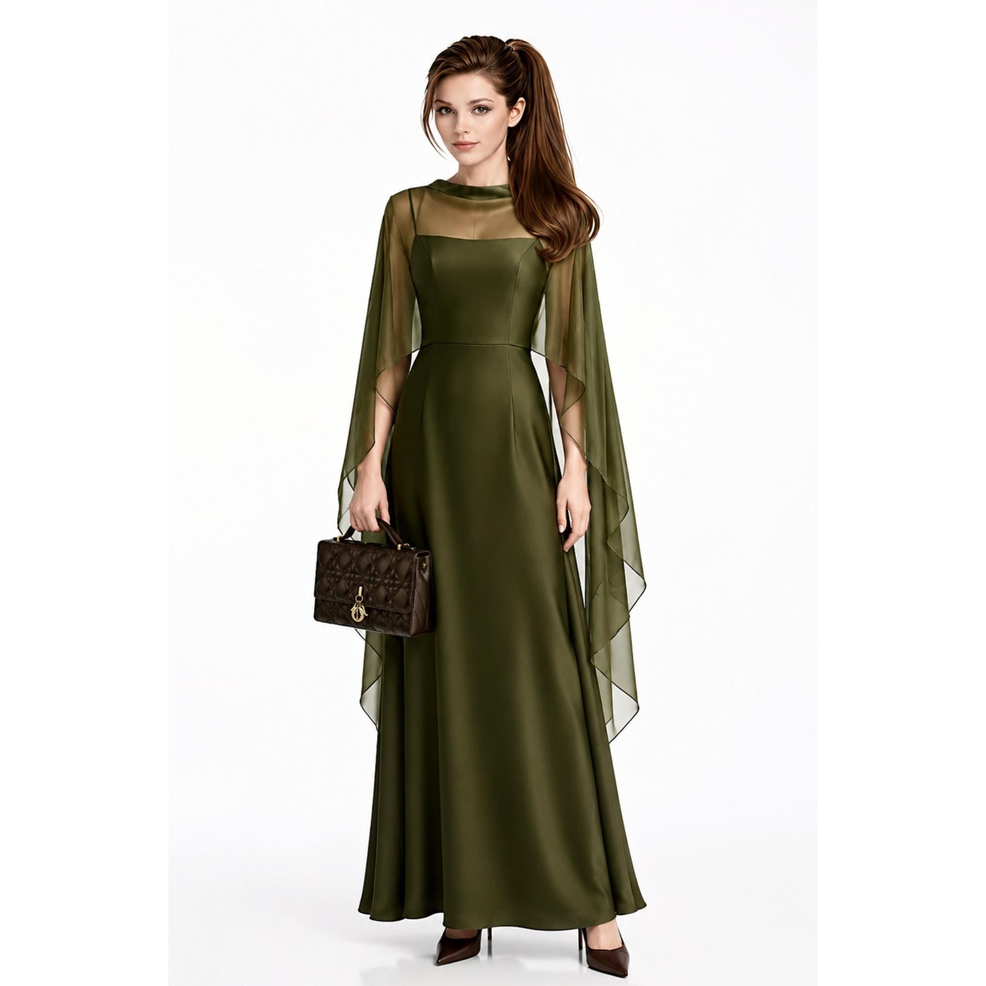 Olive Green Wedding Guest Dresses - Etsy