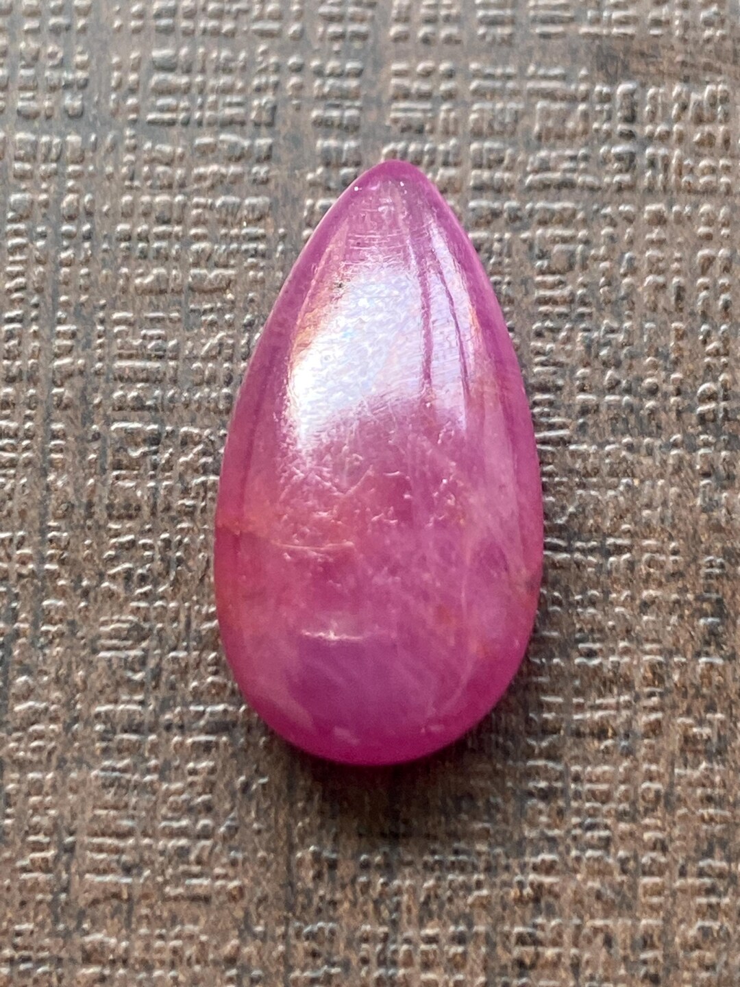 Stunning Very Rare Ruby Pear Briolette Smooth Polished Briolette Wt 12. ...