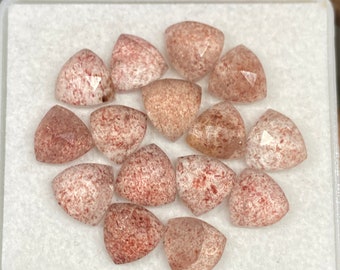 Dazzling Strawberry quartz biljoen rosecut schattig veel stuks gewicht karaat maat roze kleur aardbeikwarts rosecut