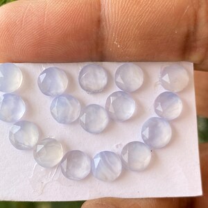 Amazing chalcedony rosecut round shape pcs 16 weight 15.5 carats size 6mm-6.5mm  chalcedony round