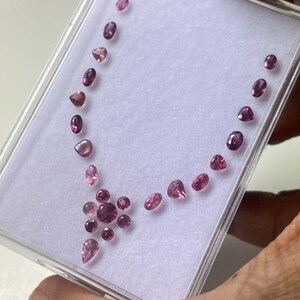 Stunning Rare Pink Tourmaline cut stones cutstones pcs 24 wt 5.61 cts size 2.2mm-6x4mm tourmaline cuts octagons cutstones pink tourmaline image 5