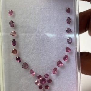 Stunning Rare Pink Tourmaline cut stones cutstones pcs 24 wt 5.61 cts size 2.2mm-6x4mm tourmaline cuts octagons cutstones pink tourmaline image 6