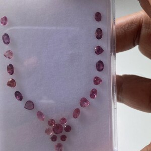 Stunning Rare Pink Tourmaline cut stones cutstones pcs 24 wt 5.61 cts size 2.2mm-6x4mm tourmaline cuts octagons cutstones pink tourmaline image 3