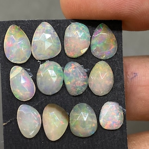 Appealing very rare Ethiopian opal rosecut Welo opal rosecut pink multi fire aaa quality pcs 12 wt 7 cts size 9.9x7.6mm-7x6.1mm opal rosecut