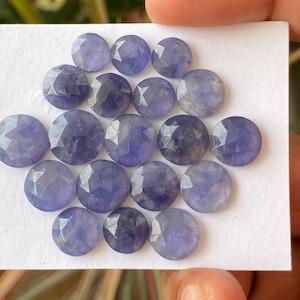 Fabulous Rare iolite rosecut wholesale lot weight 56 carats size 8.5mm-12.1mm  pcs 19  iolite rosecut iolite jewelry