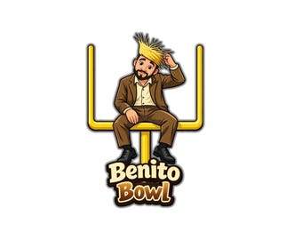 Benito Bowl PNG SVG, Football Game Day Mascot Sublimation Design (Digital Download)