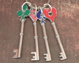 Resident Evil R.P.D. Keychain Set - Video Game Jewellery - Resident Evil Inspired Gifts - Zombie Apocalypse Jewellery